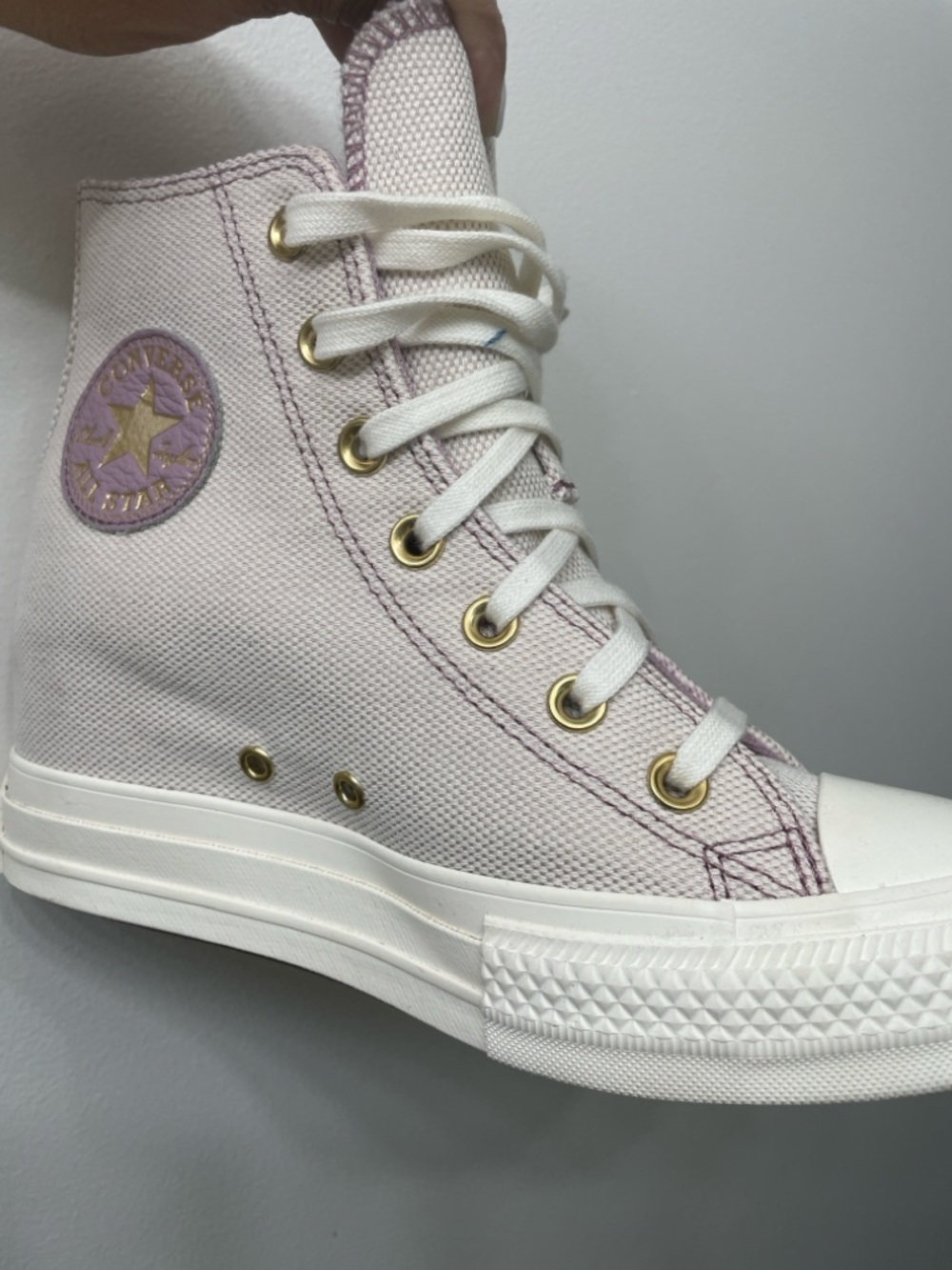 Converse light lavender High-Top wedgie Sneakers for Women